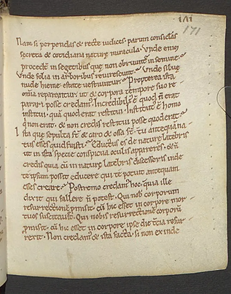 Mittelalterliche Handschrift F. 171r