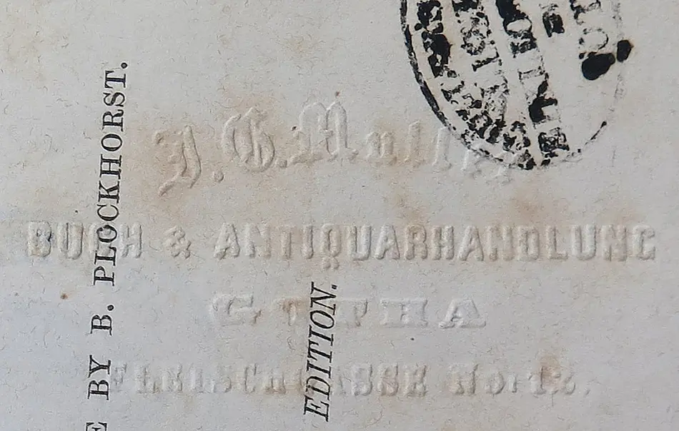 Beispiel für einen Stempel der Müllerschen Lesebibliothek