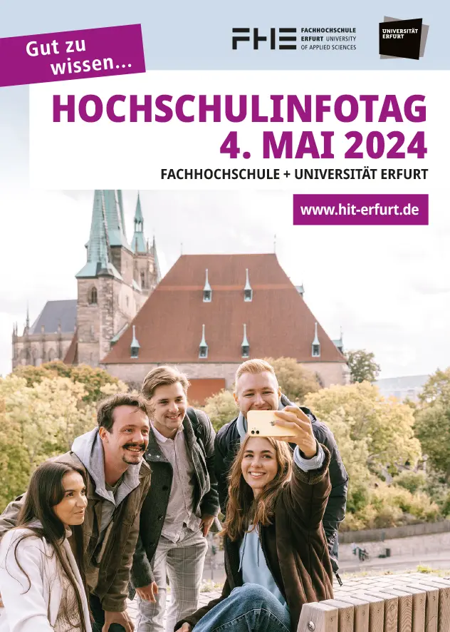 Flyer Hochschulinfotag Uni Erfurt 2024