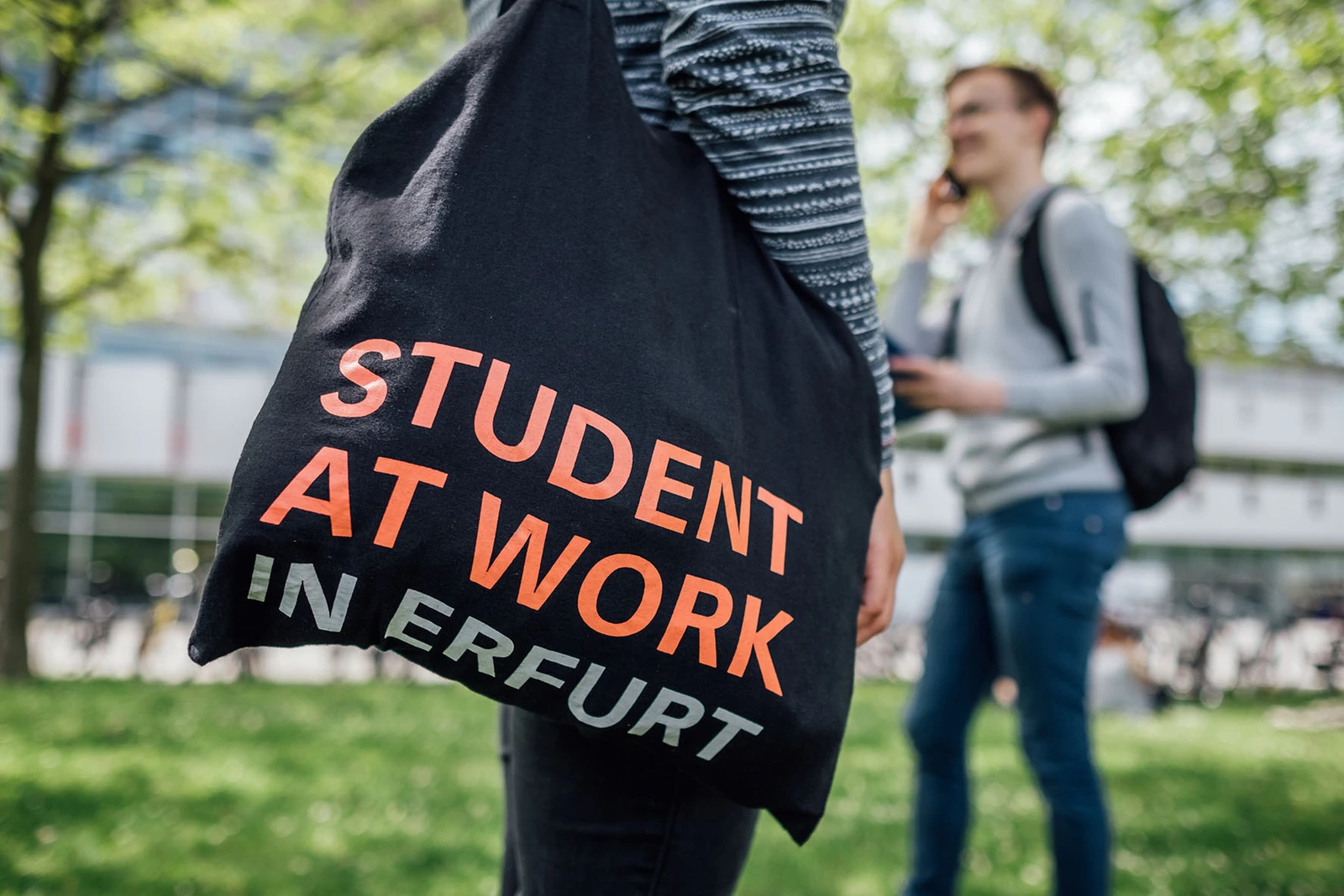Jutebeutel der Studenten der Uni Erfurt