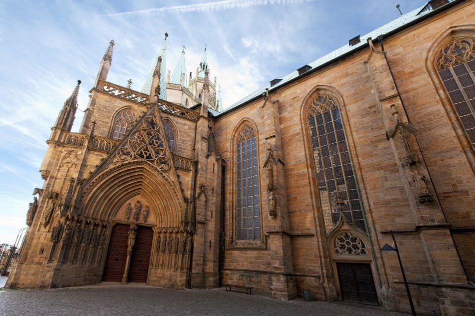 entrance to Erfurt Cathedral