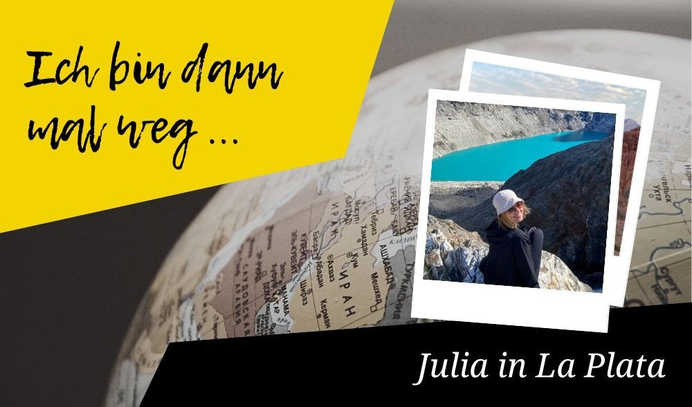 Titelbild für Blogbeitrag "Ich bin dann mal weg" mit Studentin Julia