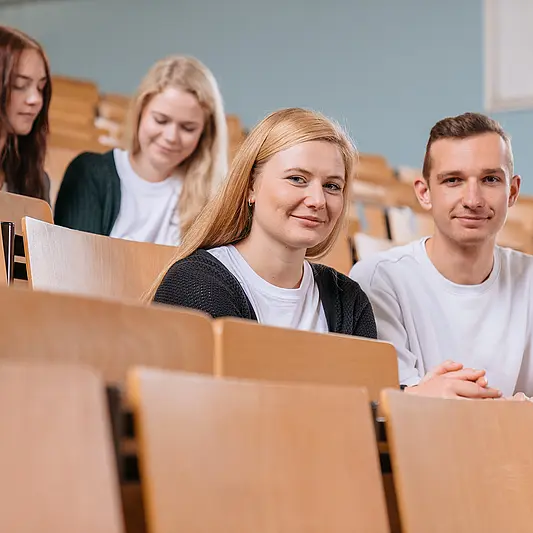 Students in the lecture hall