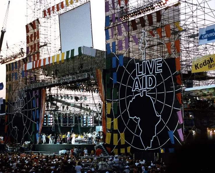 Live Aid Konzert im JFK Stadium, Philadelphia, 13. Juli 1985 © Squelle/Wikimedia Commons