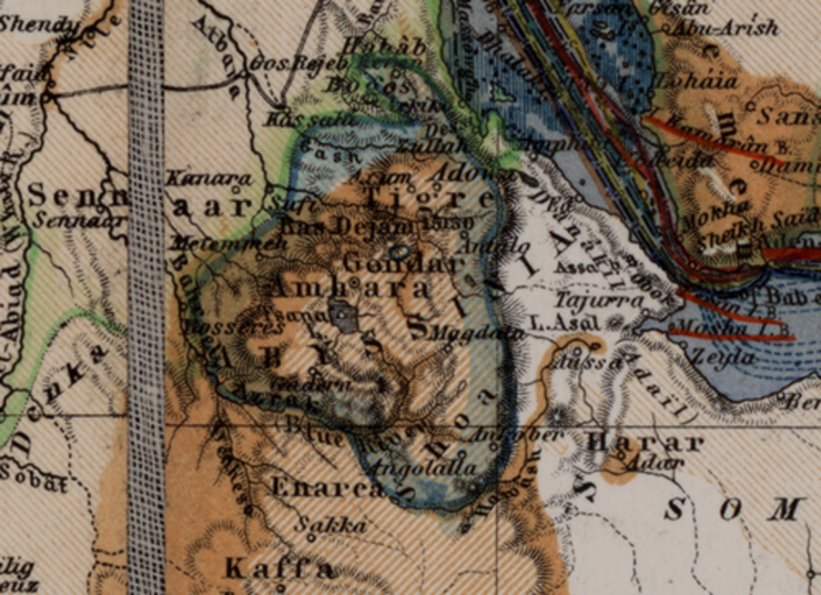 Abyssinia map detail