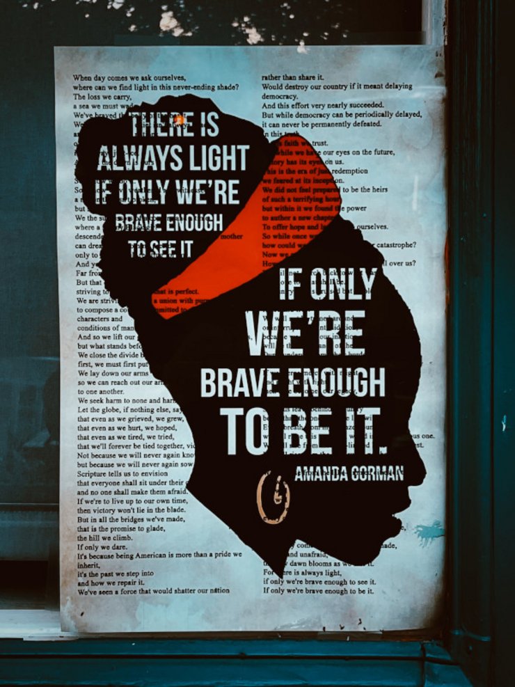 Poem poster featuring Amanda Gorman