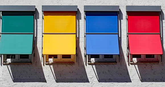 bunte Markisen