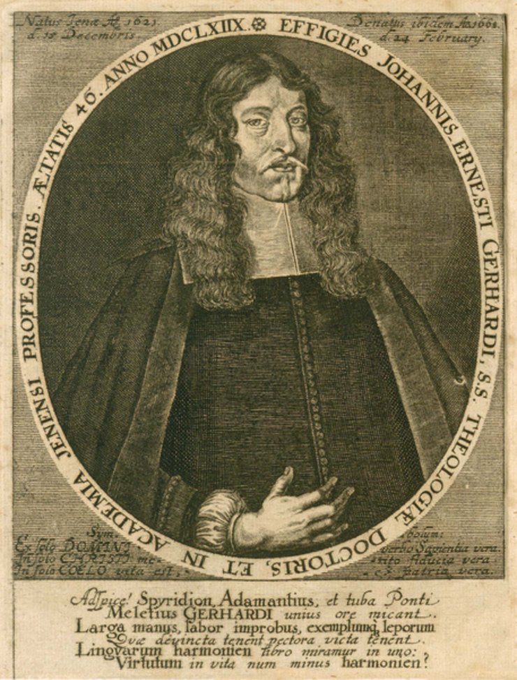 Johann Ernst Gerhard (1621-1668), from funeral sermon