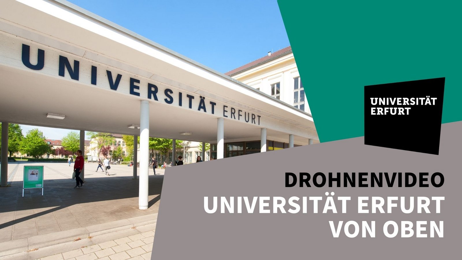 Vorschaubild Universität Erfurt von oben (Drohne)