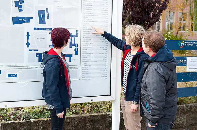 Campusführung an der Uni Erfurt