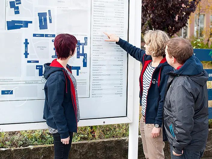Campusführung an der Uni Erfurt