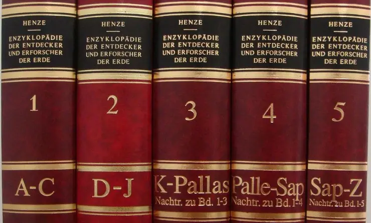 Dietmar Henze, Enzyklopädie der Entdecker und Erforscher der Erde in 5 Bänden (1978-2004)