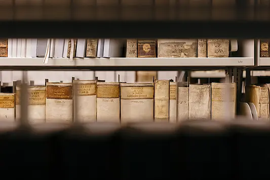 Bücher in der Bibliotheca Amploniana der Universität Erfurt