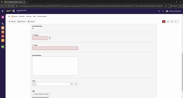 Screenshot: Einstellungen eines Meilensteins