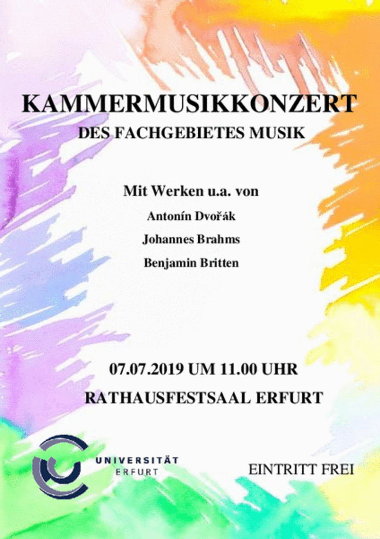 Plakat Kammermusikkonzert