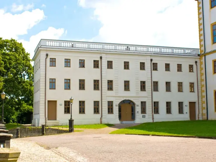 Außenansicht des Pagenhauses von Schloss Friedenstein in Gotha