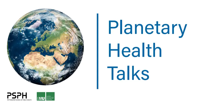 Logo der Planetary Health Talks mit einer Erdkugel