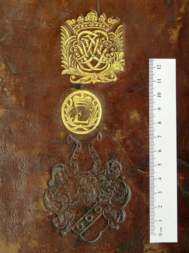 Provenance mark on book cover