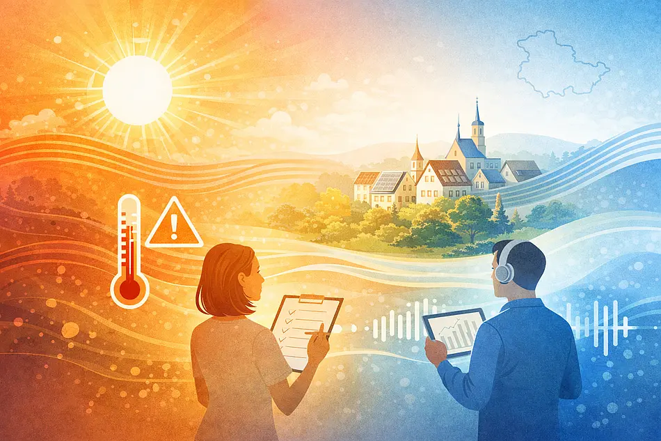 Illustration on the subject of heat