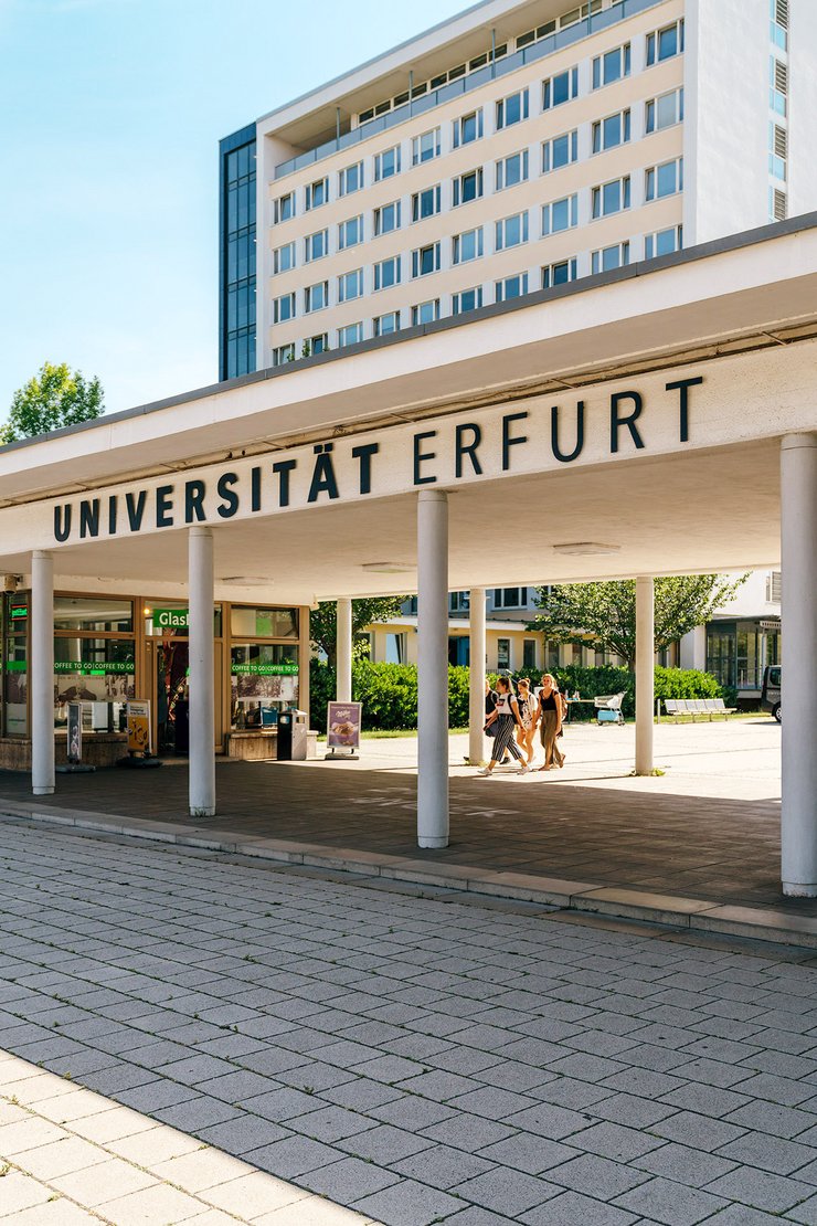 Main entrance of the University of Erfurt