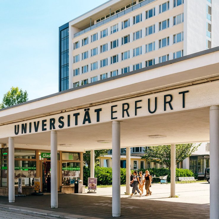 Haupteingang der Universität Erfurt
