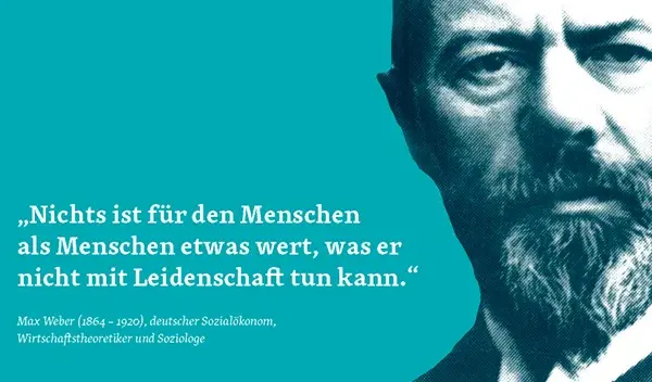 Ansicht der Postkarte "Max Weber"