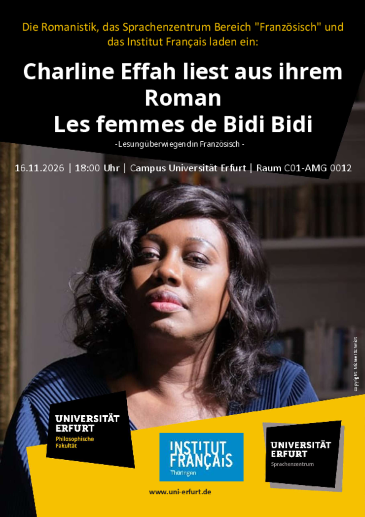 Plakat zur Lesung von Charline Effah 