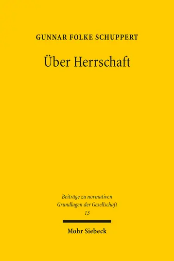 Cover "Über Herrschaft"