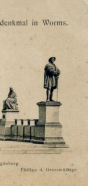 Postkarte Luther Denkmal