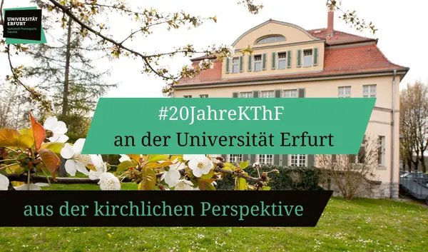 Villa Martin im Frühling mit Banner zum Interview-Titel