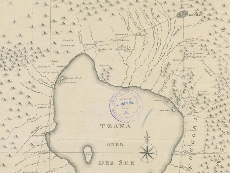 Karte von James Bruce