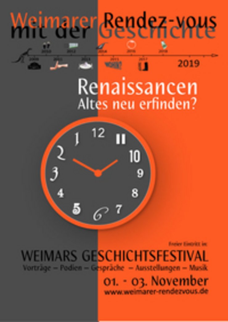 Plakat Weimarer Rendez-vous mit der Geschichte 2019