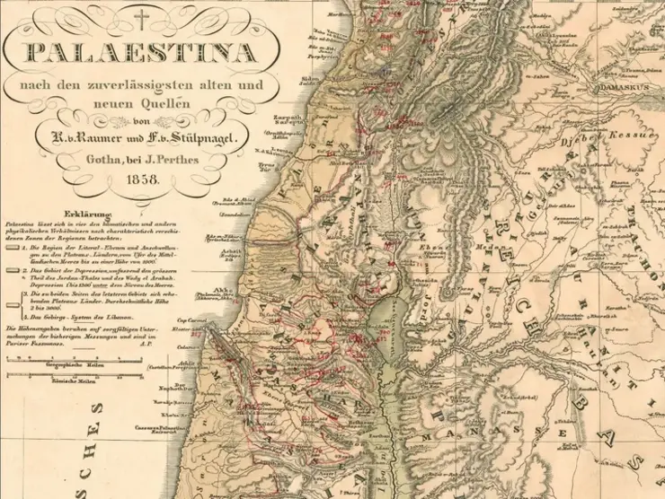 Palästina Karte