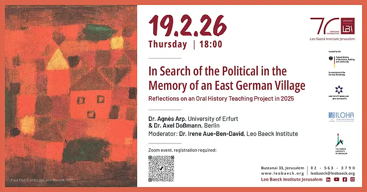 Plakat Vortrag Agnès Arp 19.02.2026