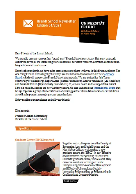 First newsletter 2021