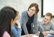 Nachwuchsforscher der Uni Erfurt im Gespräch