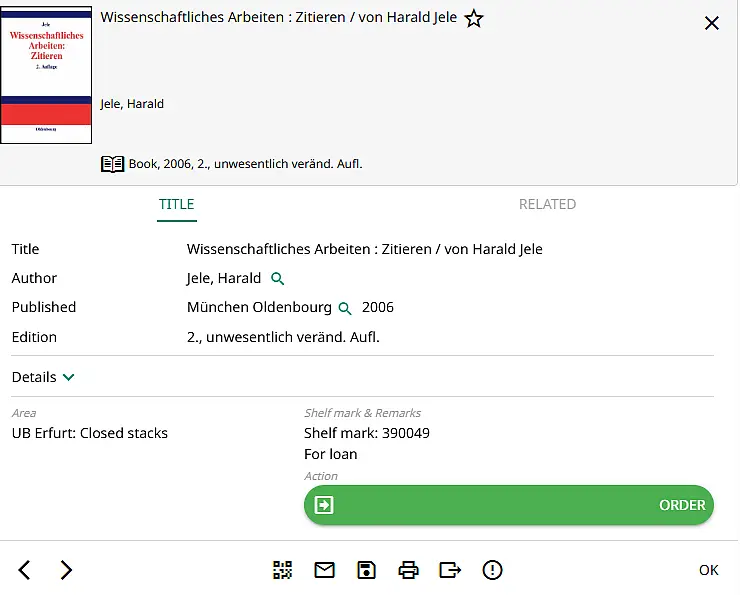 Ordering from the closed stacks