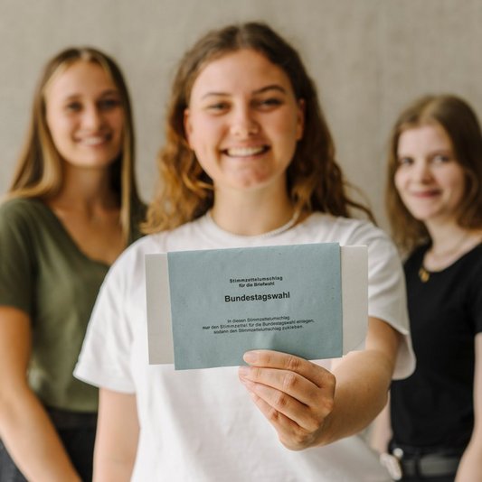 Studentinnen Bundestagswahl