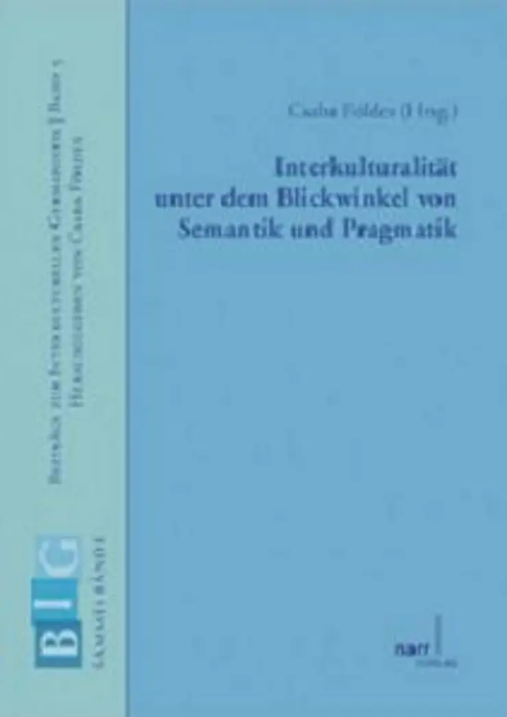 Cover "Beiträge zur Interkulturellen Germanistik, Band 5"