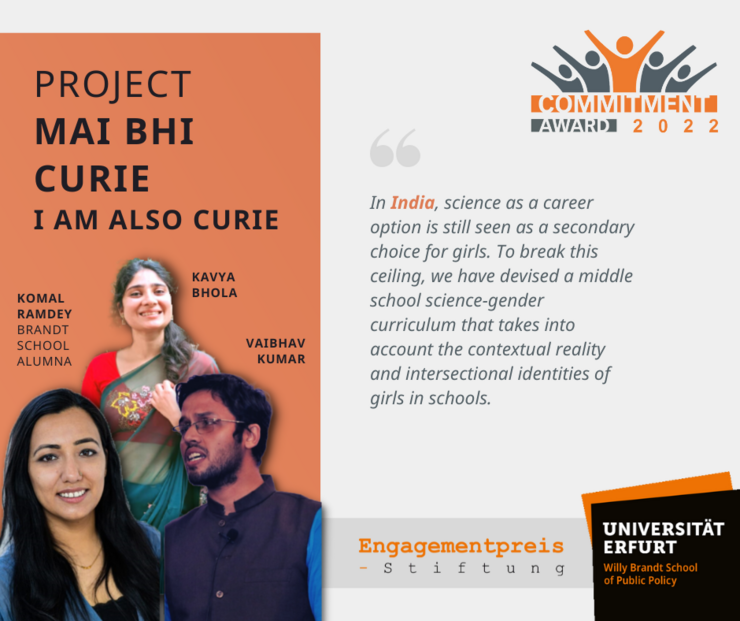 project: “Mai bhi Curie – I am also Curie”