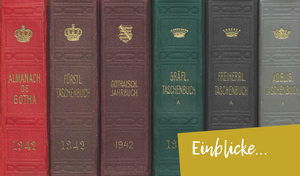 Buchrücken des Gothaischen Hofkalenders