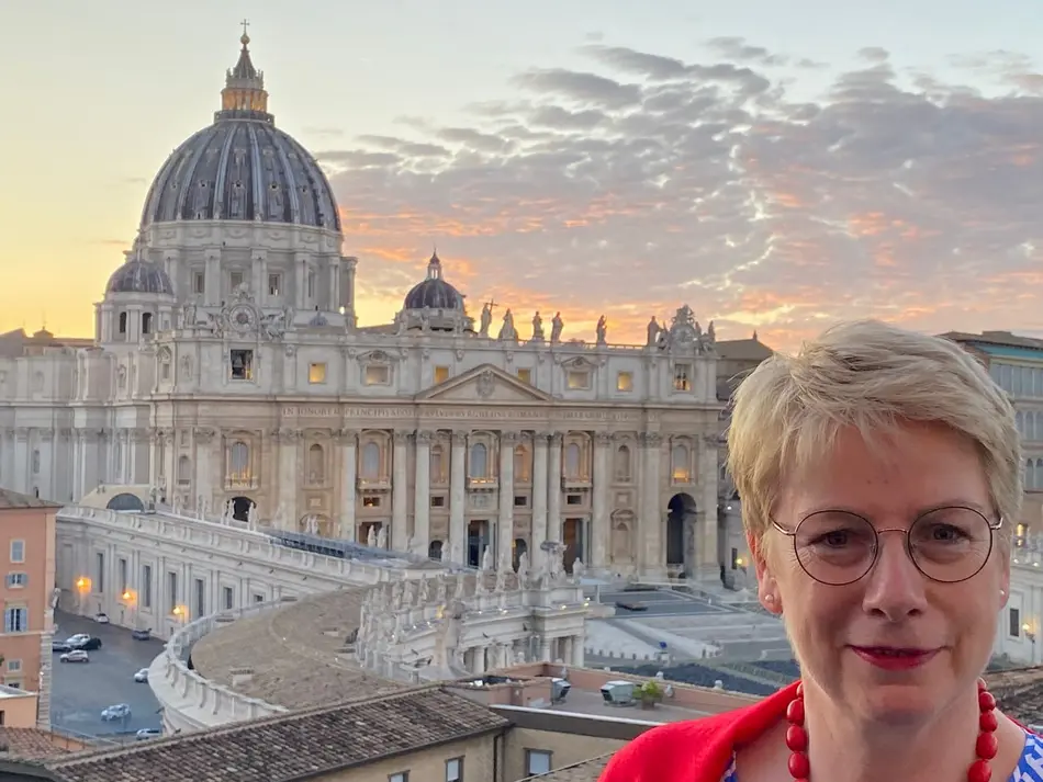 Professor Myriam Wijlens at the Vatican