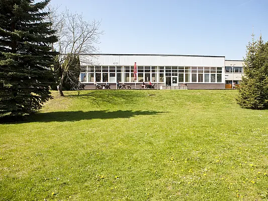 Die Mensa auf dem Campus der Universität Erfurt