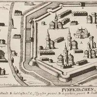Fvnfkirchen [Ansicht von Pecs], Herzog August Bibliothek Wolfenbüttel CC BY SA 3.0