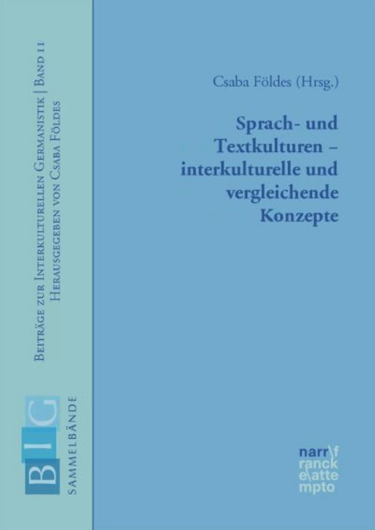 Cover of Prof. Dr. Dr. Csaba Földes book "Sprach- und Textkulturen"