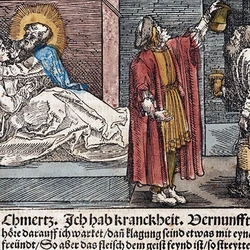 Grafik: Ausstellung "Eine göttliche Kunst" in der Forschungsbibliothek Gotha
