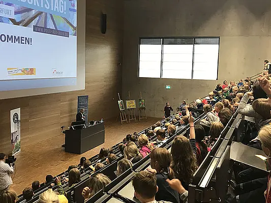 Kinder-Uni Hörsaal Uni Erfurt