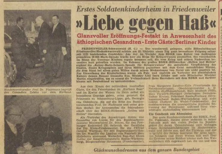 Minister Zeleke in der BRD