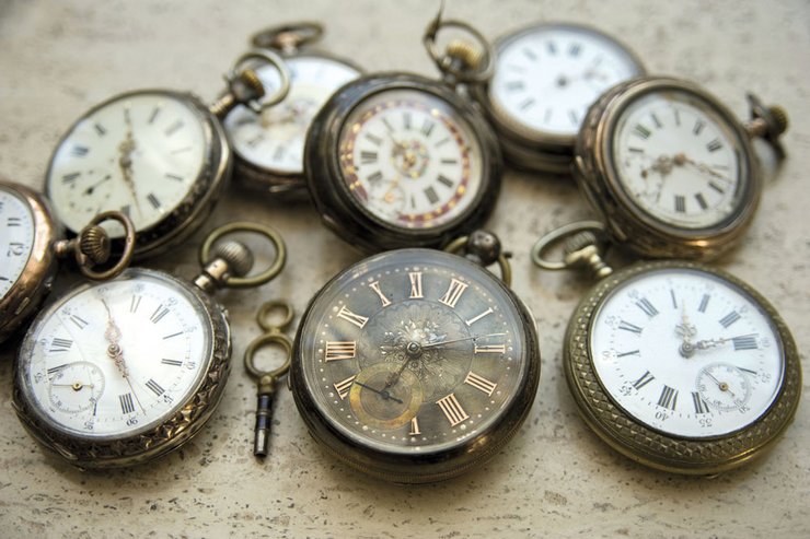 Sammlung antiker Uhren