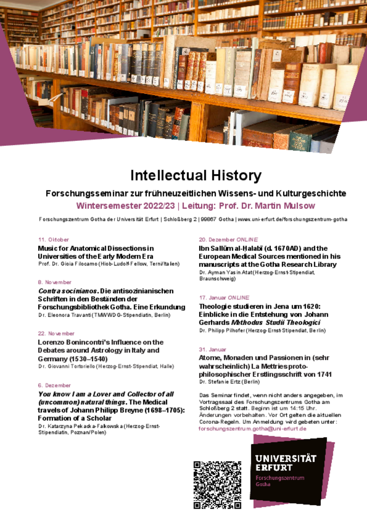 Programm Intellectual History